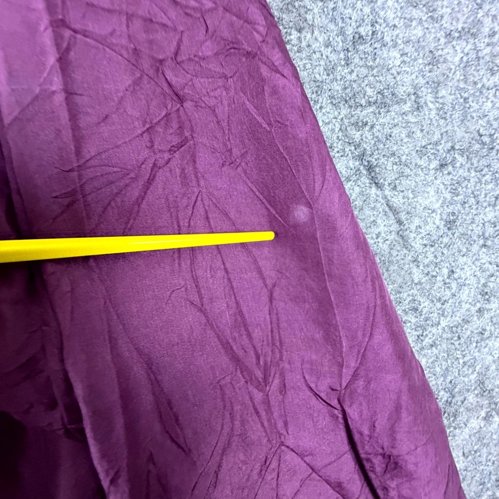 Vintage Zone Five Silk Tracksuit Jacket Mens Small Plum 90s Windbreaker Full Zip - Picture 7 of 7